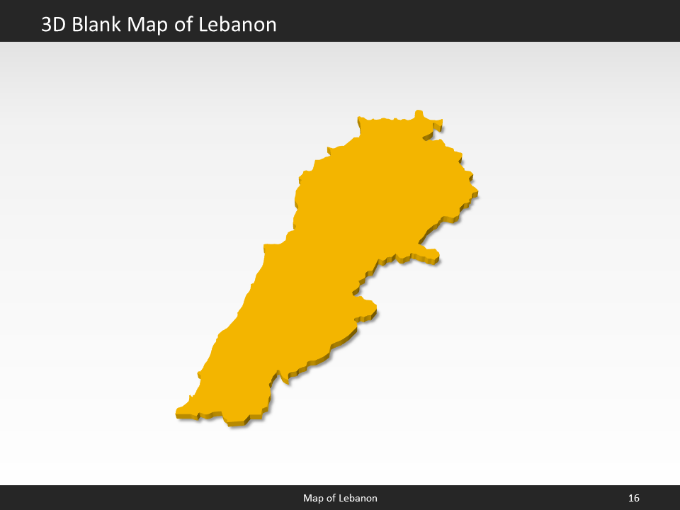 powerpoint map lebanon