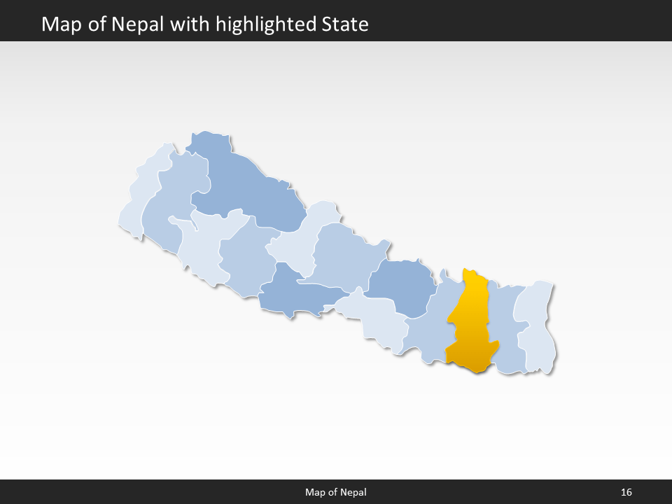 powerpoint map nepal