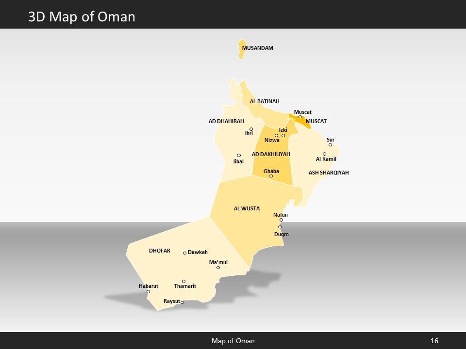 powerpoint map oman