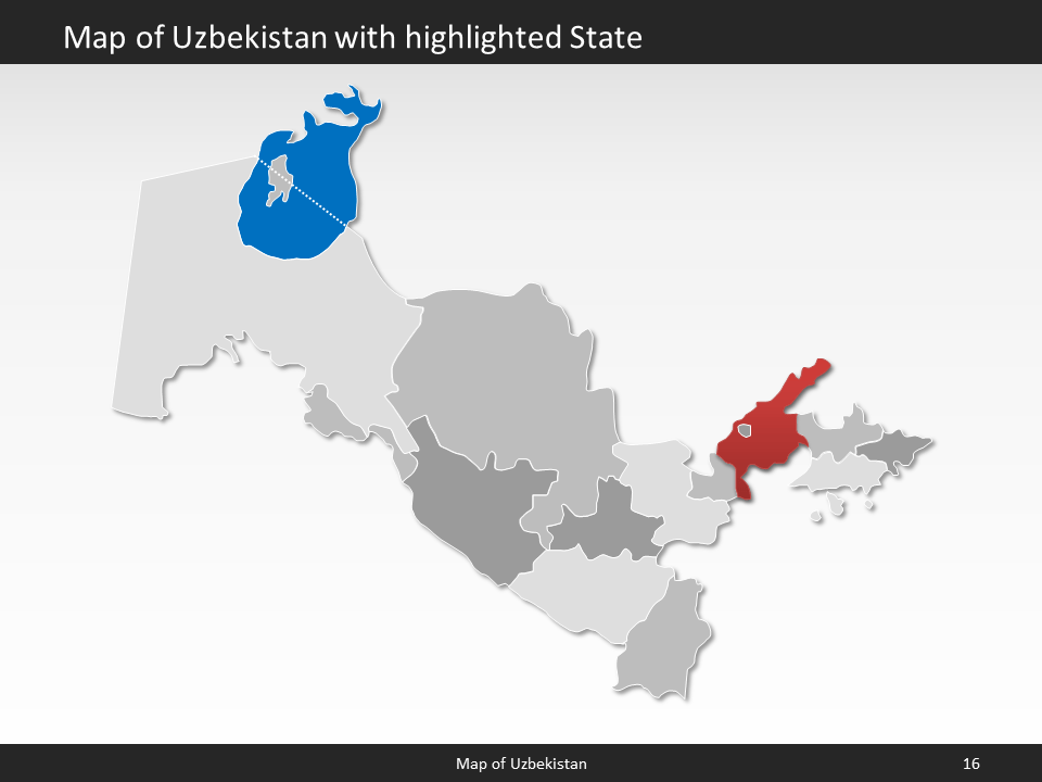 powerpoint map uzbekistan