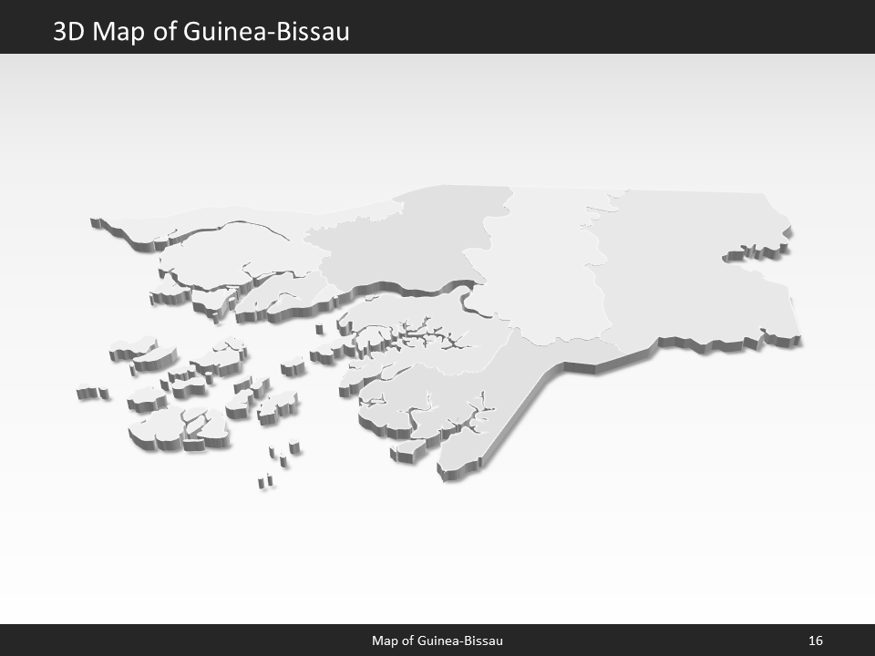 powerpoint map guinea-bissau