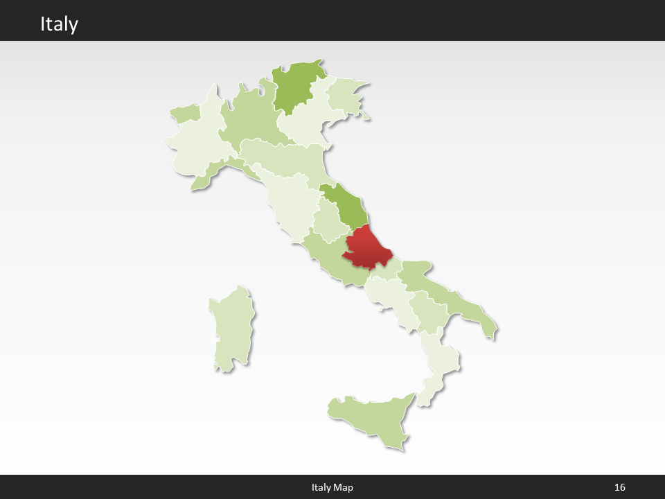 powerpoint map italy