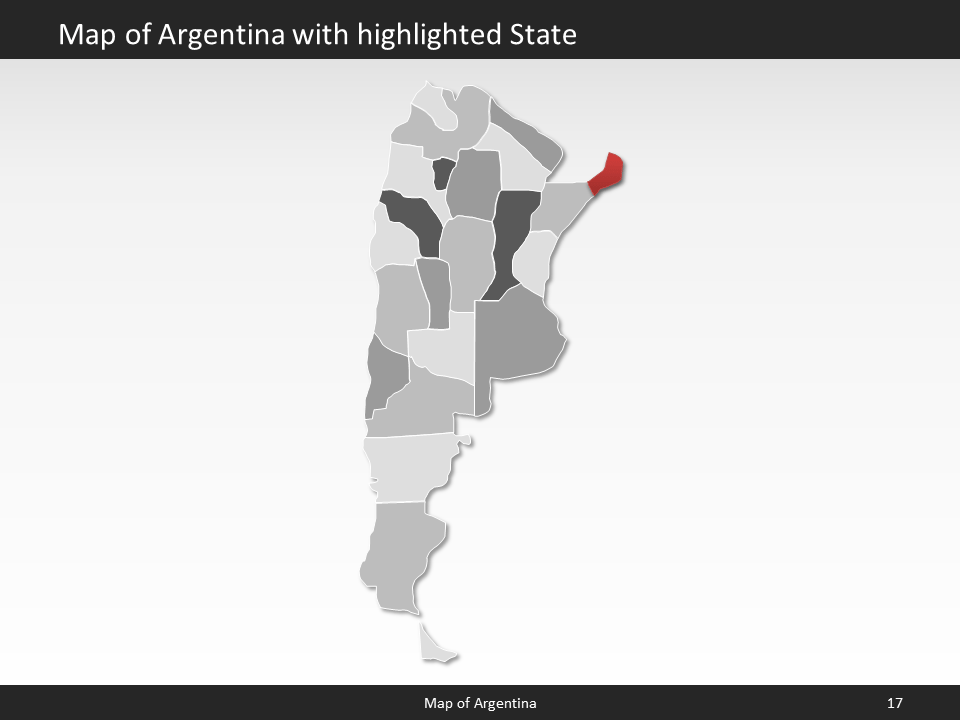 powerpoint map argentina