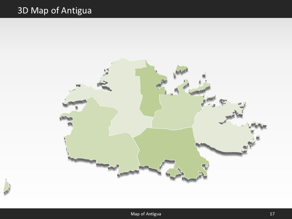 powerpoint map antigua and barbuda