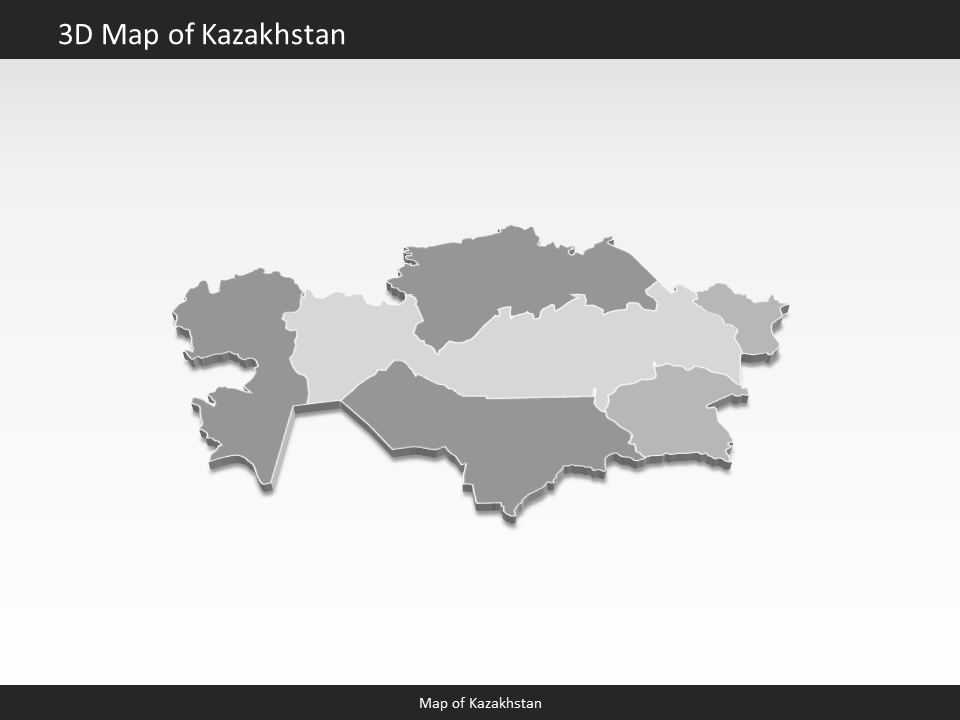 powerpoint map kazakhstan