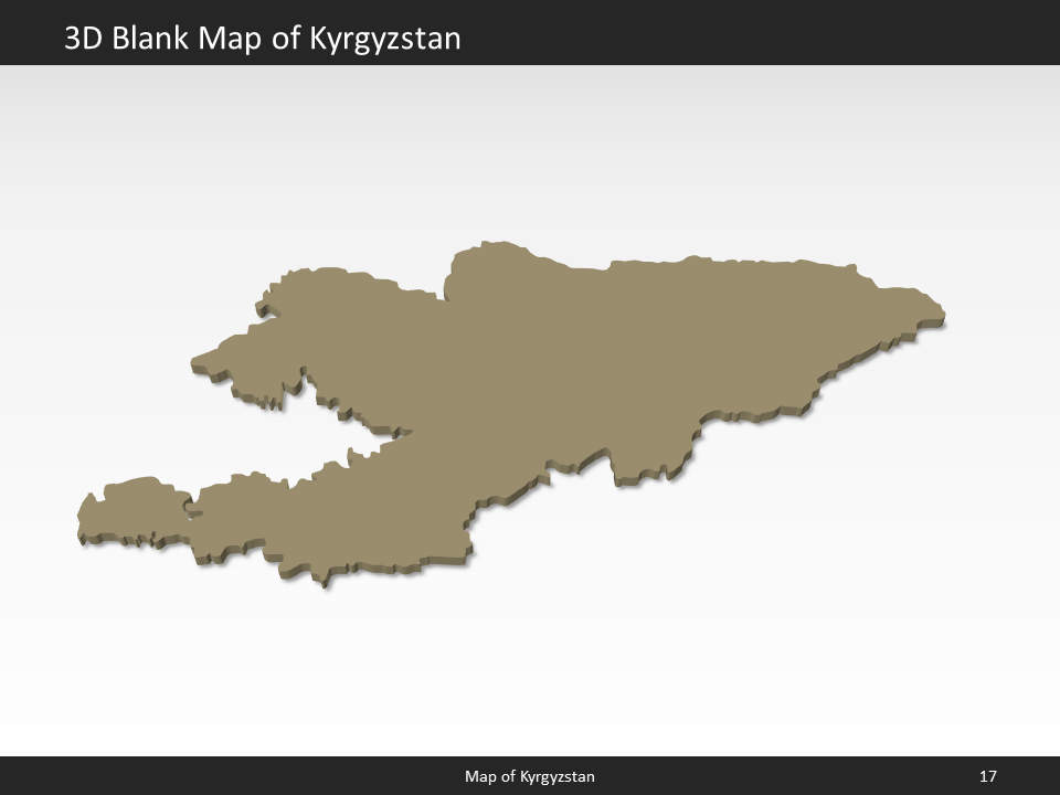powerpoint map kyrgyzstan