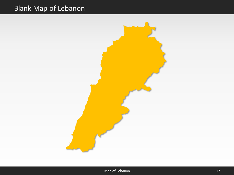 powerpoint map lebanon