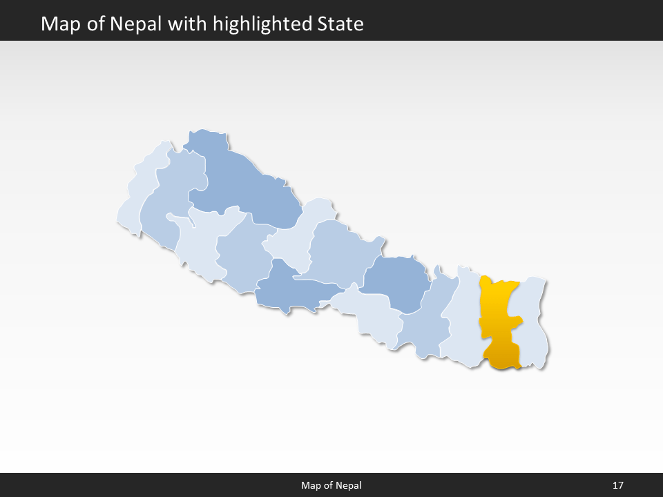 powerpoint map nepal