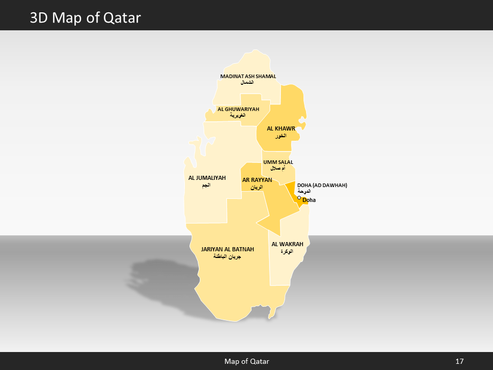 powerpoint map qatar