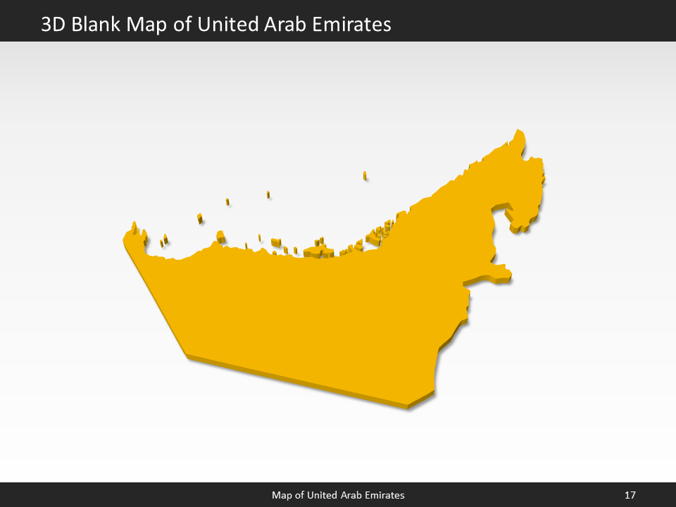 powerpoint map united arab emirates