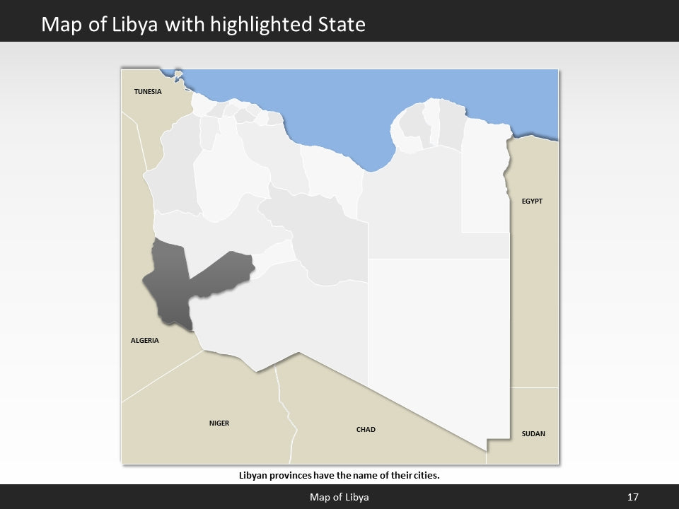 powerpoint map libya
