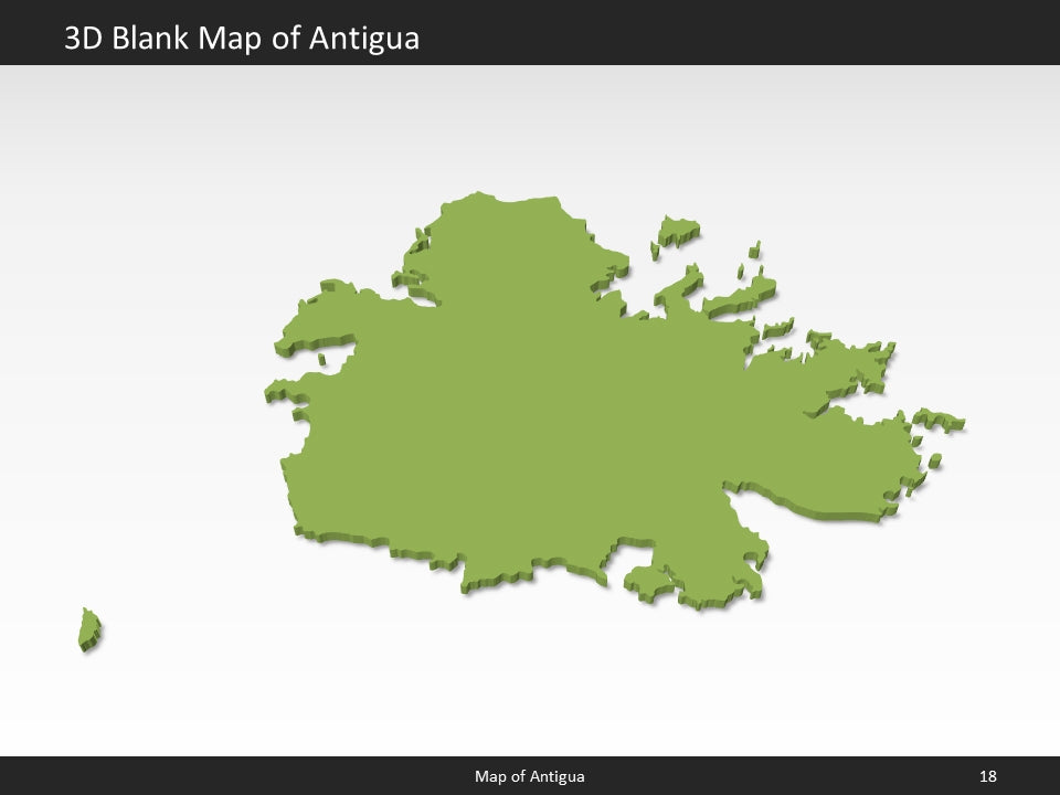 powerpoint map antigua and barbuda