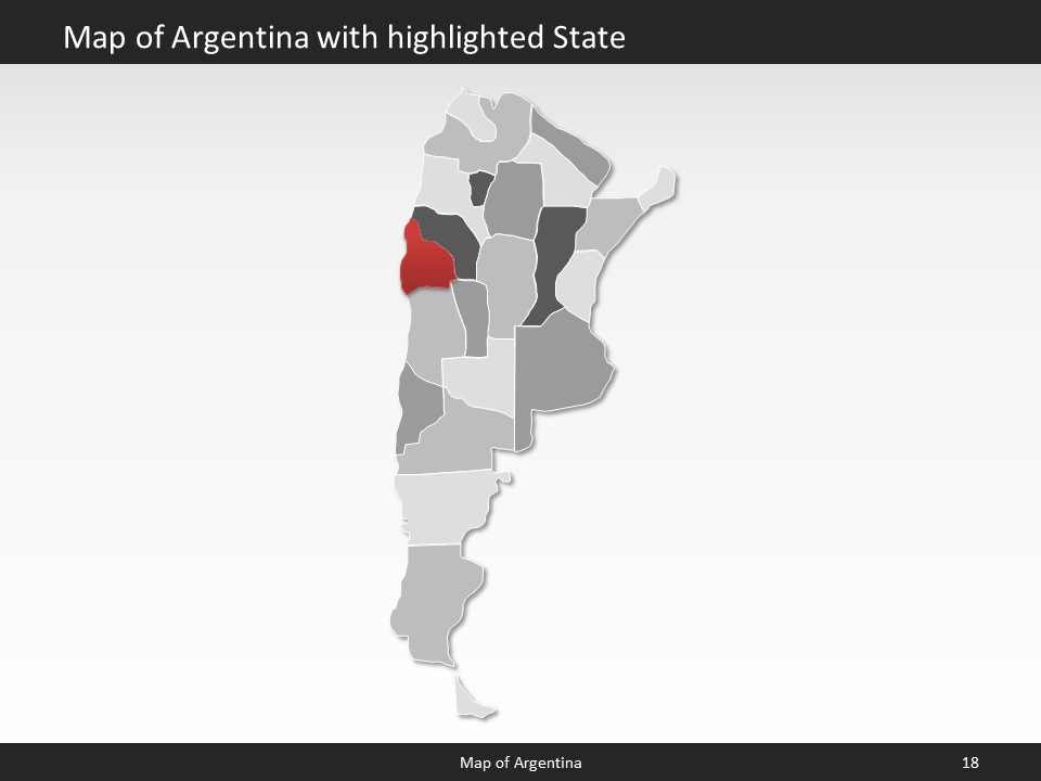 powerpoint map argentina