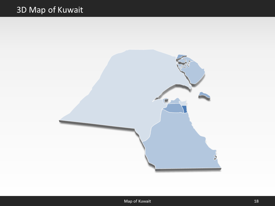 powerpoint map kuwait