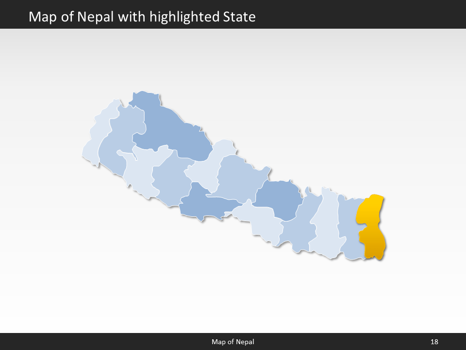 powerpoint map nepal