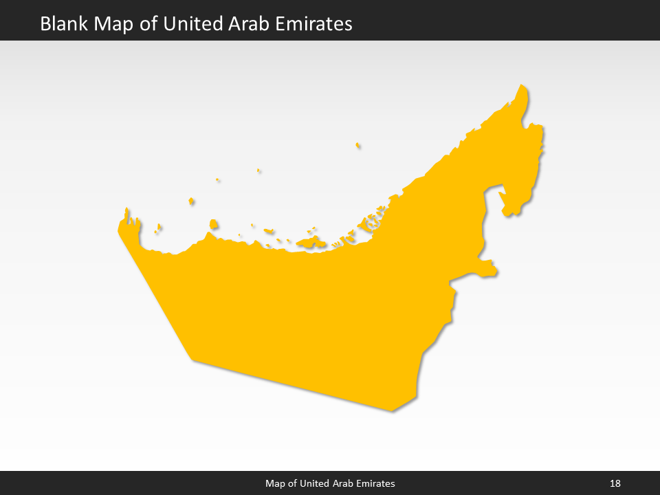 powerpoint map united arab emirates