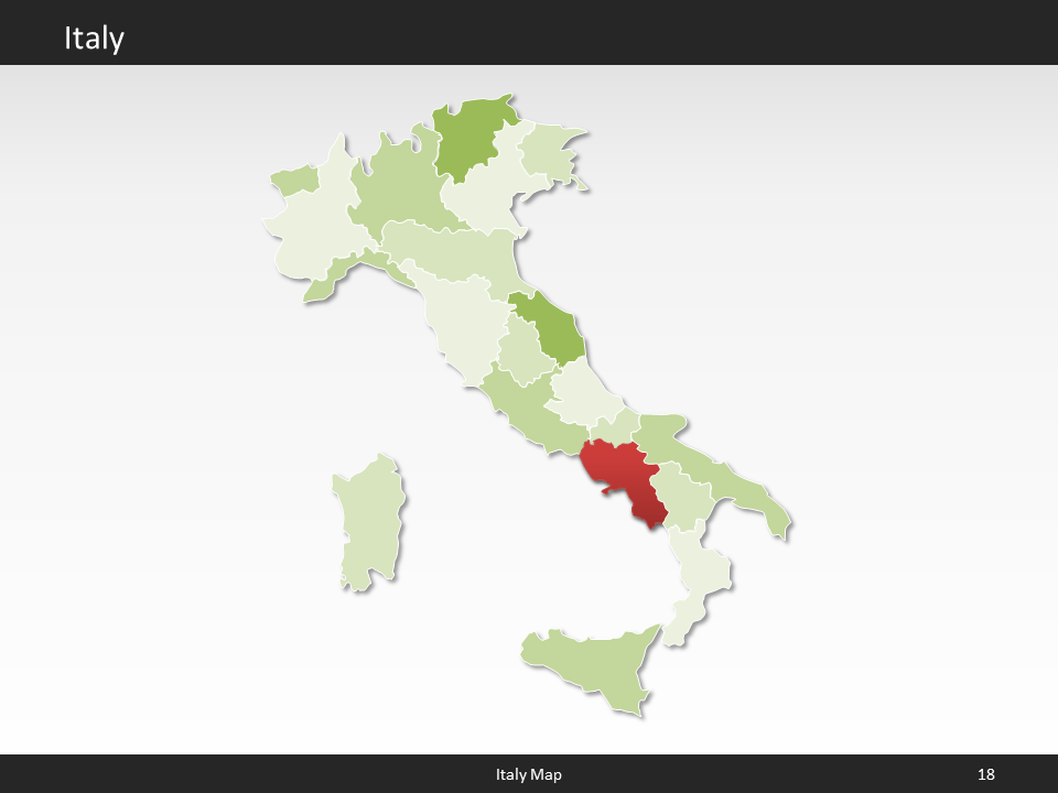 powerpoint map italy