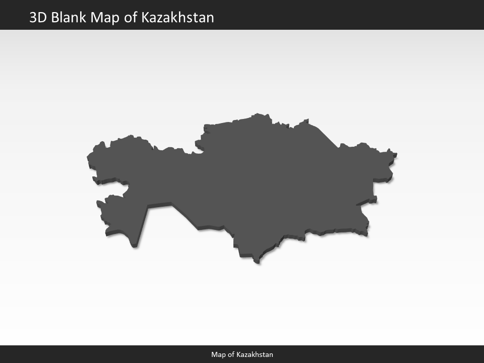powerpoint map kazakhstan