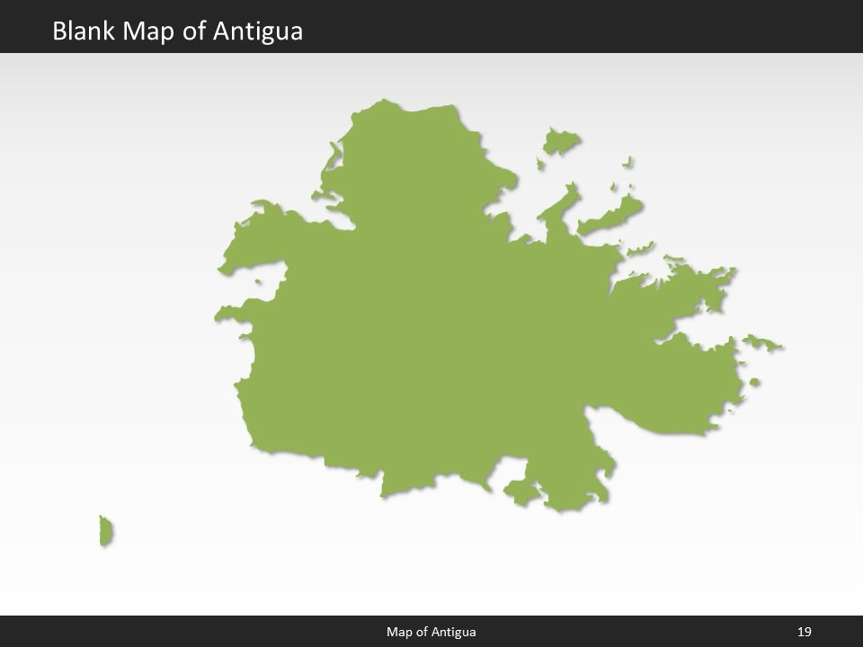 powerpoint map antigua and barbuda