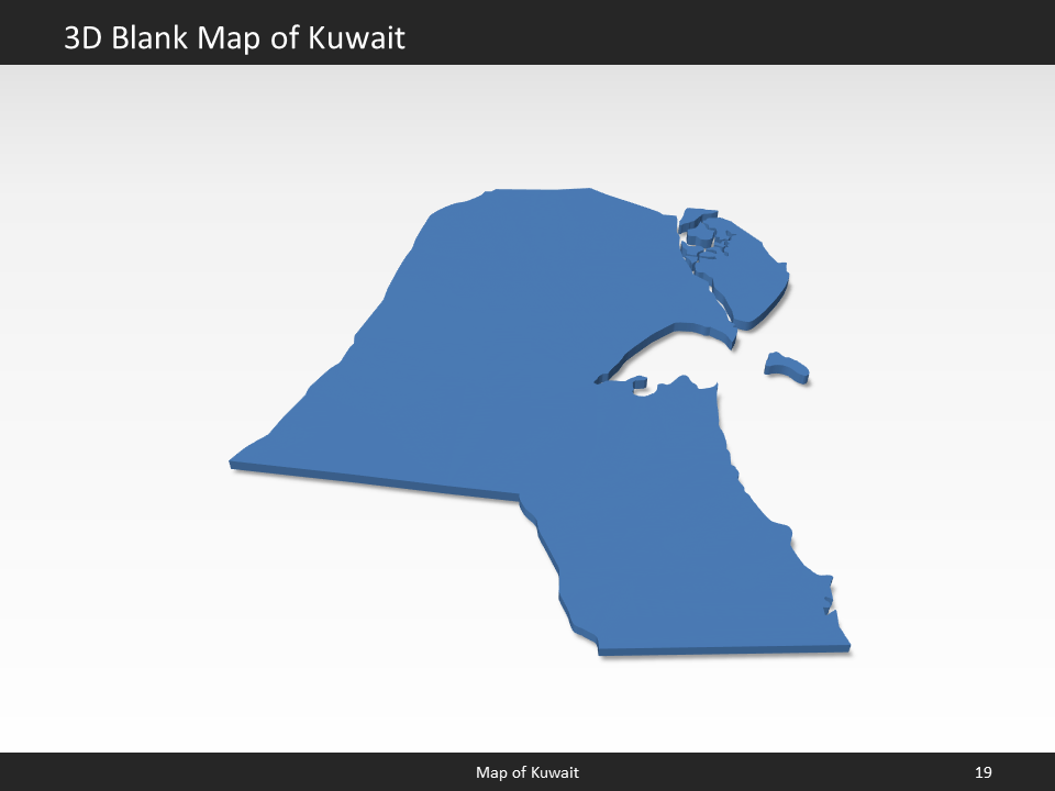 powerpoint map kuwait