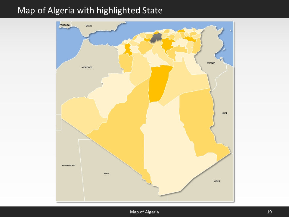 powerpoint map algeria