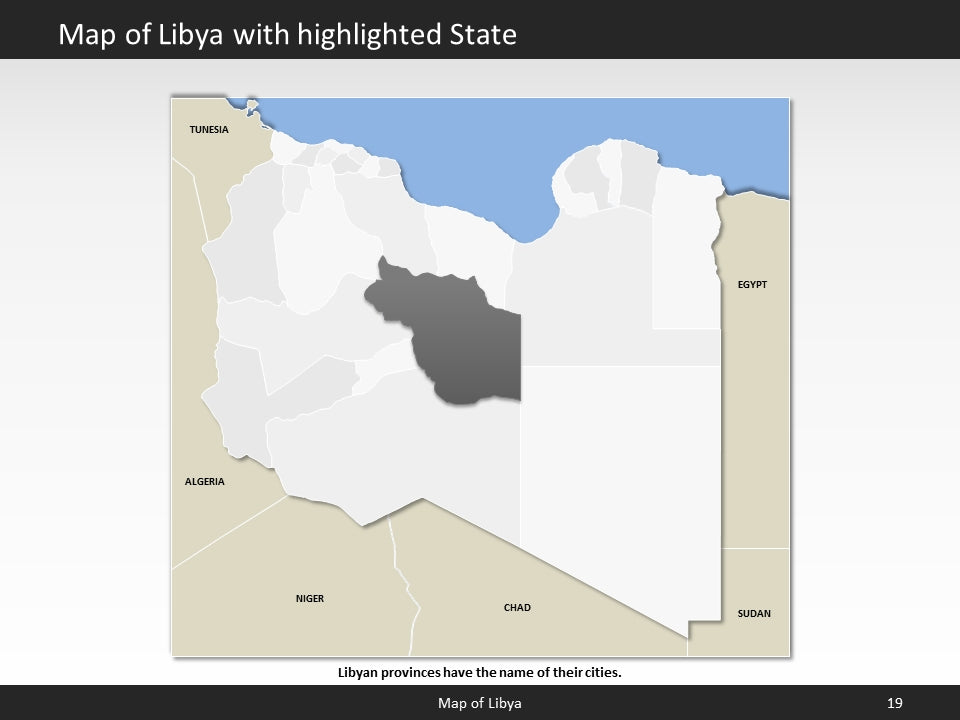 powerpoint map libya