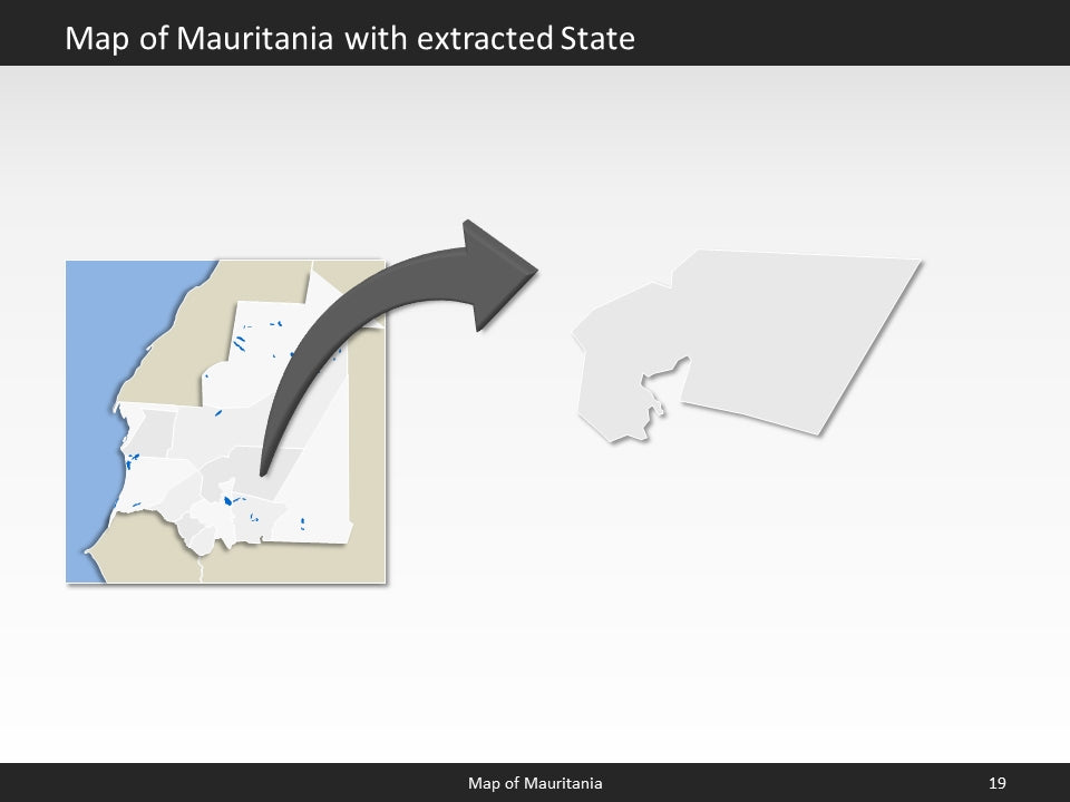 powerpoint map mauritania