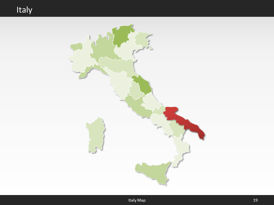 powerpoint map italy