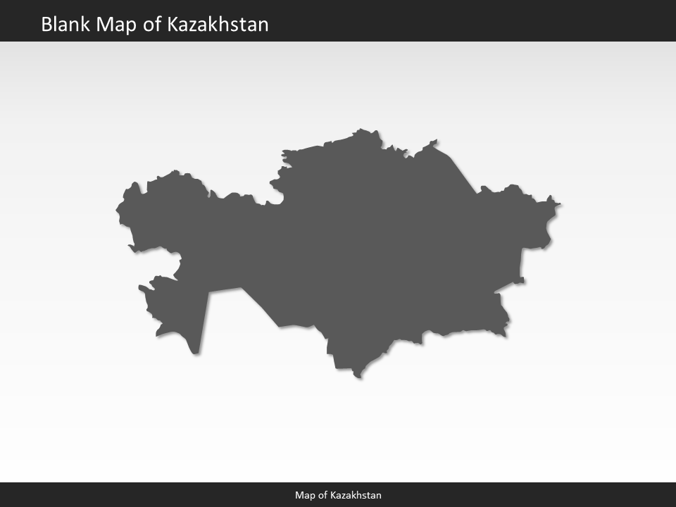 powerpoint map kazakhstan
