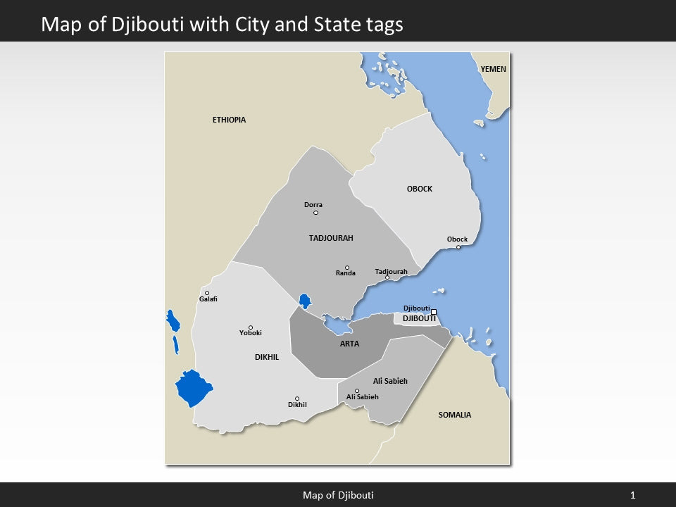 powerpoint map djibouti
