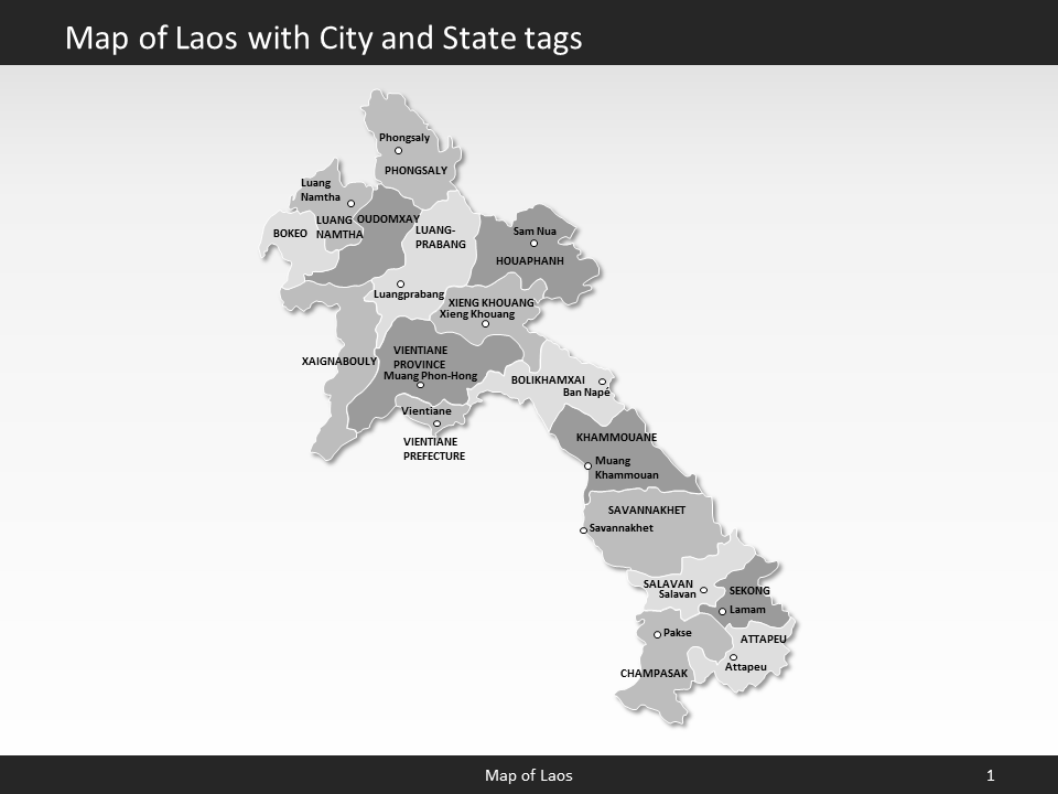 powerpoint map laos