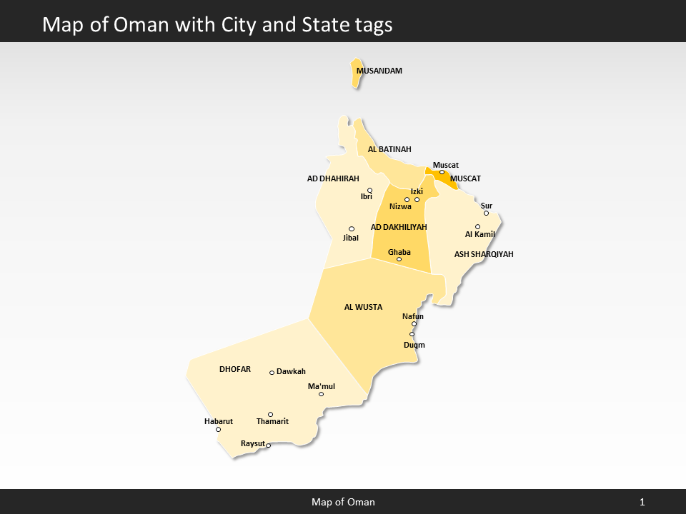 powerpoint map oman