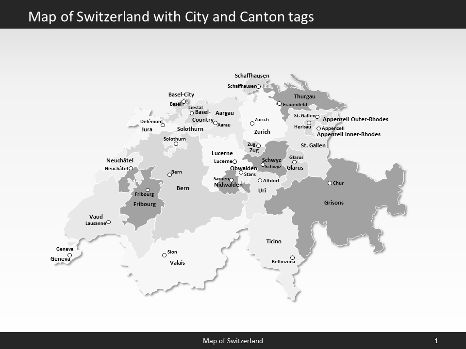 powerpoint map switzerland