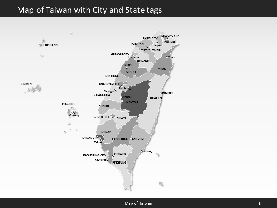 powerpoint map taiwan