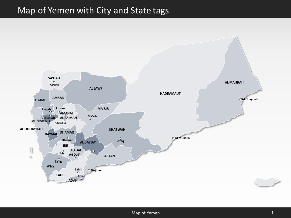 powerpoint map yemen