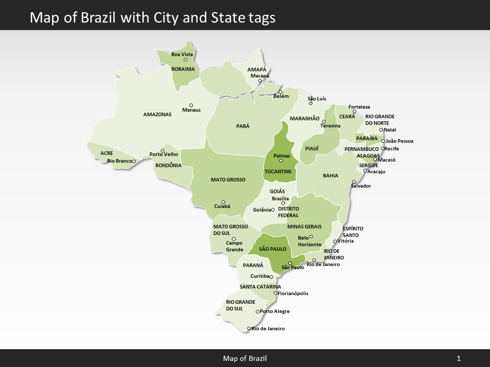 powerpoint map brazil