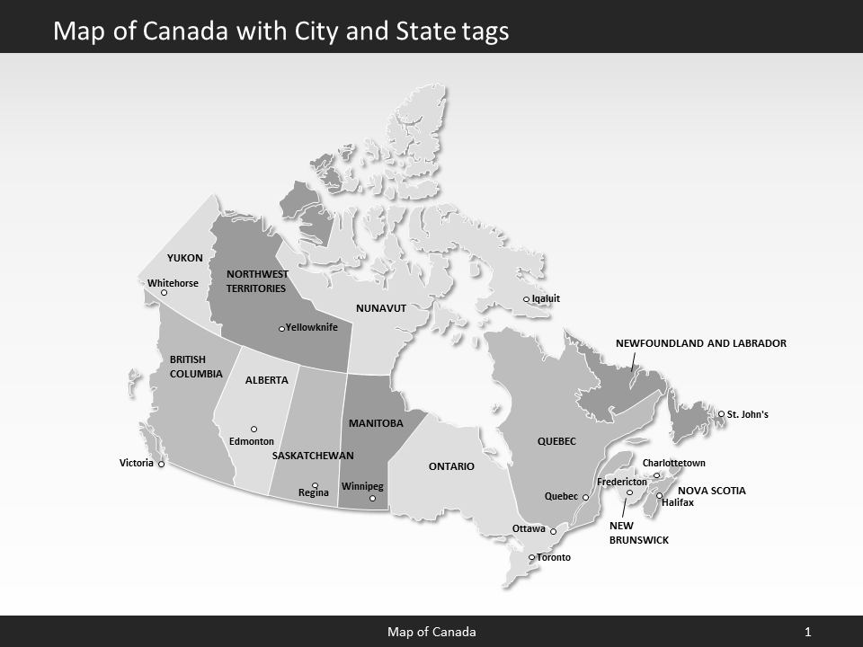 powerpoint map canada