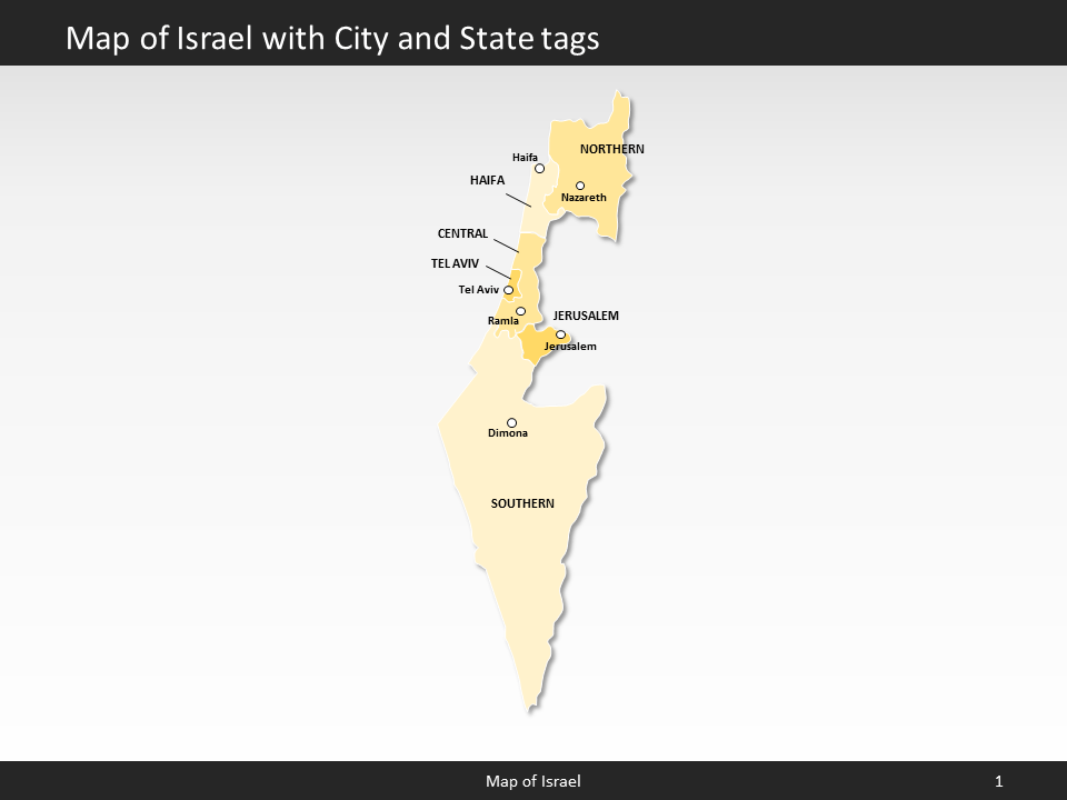 powerpoint map israel