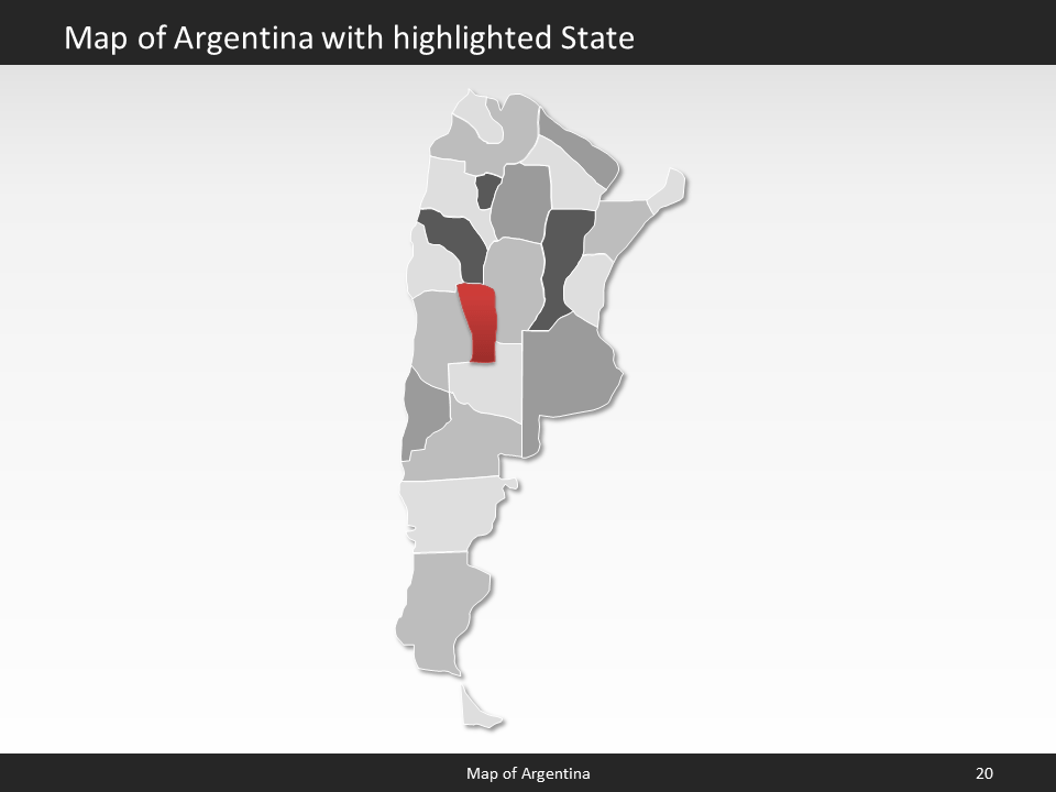powerpoint map argentina
