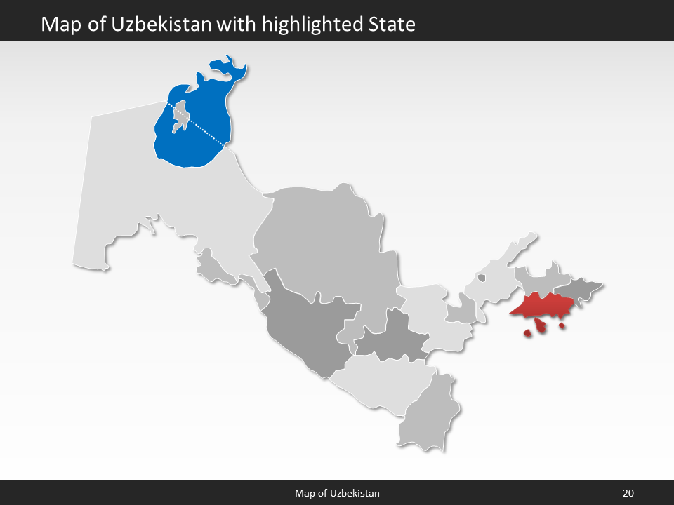 powerpoint map uzbekistan