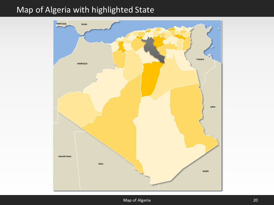 powerpoint map algeria
