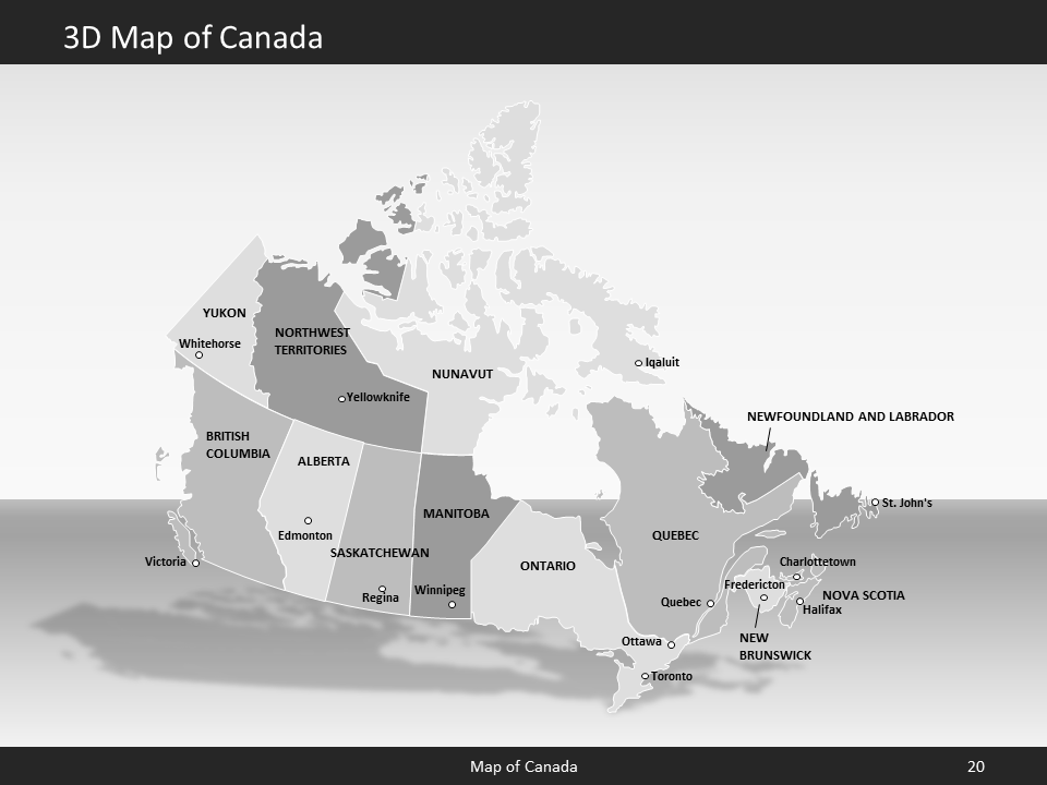 powerpoint map canada