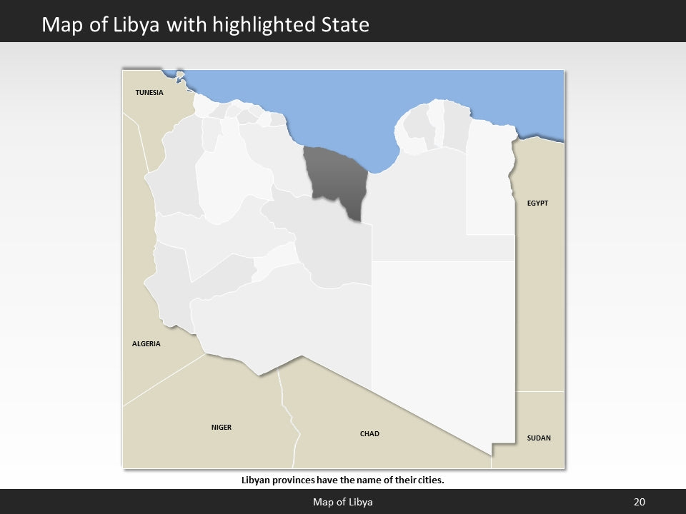 powerpoint map libya