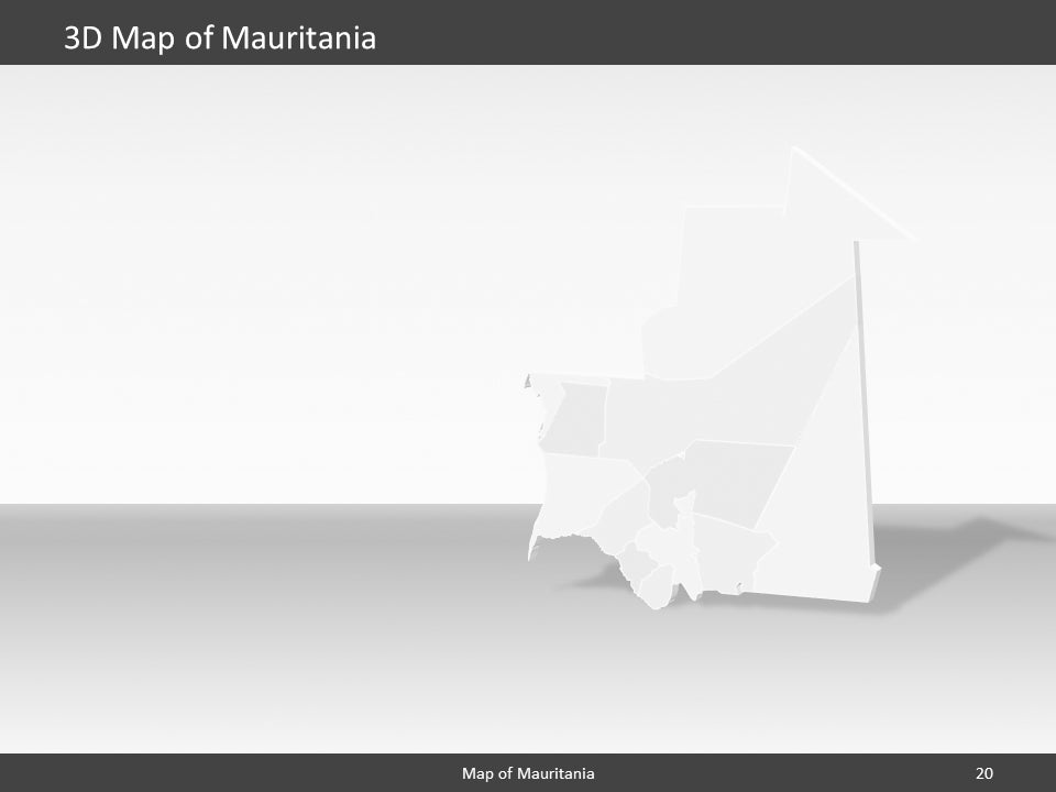 powerpoint map mauritania