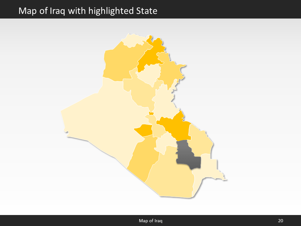 powerpoint map iraq