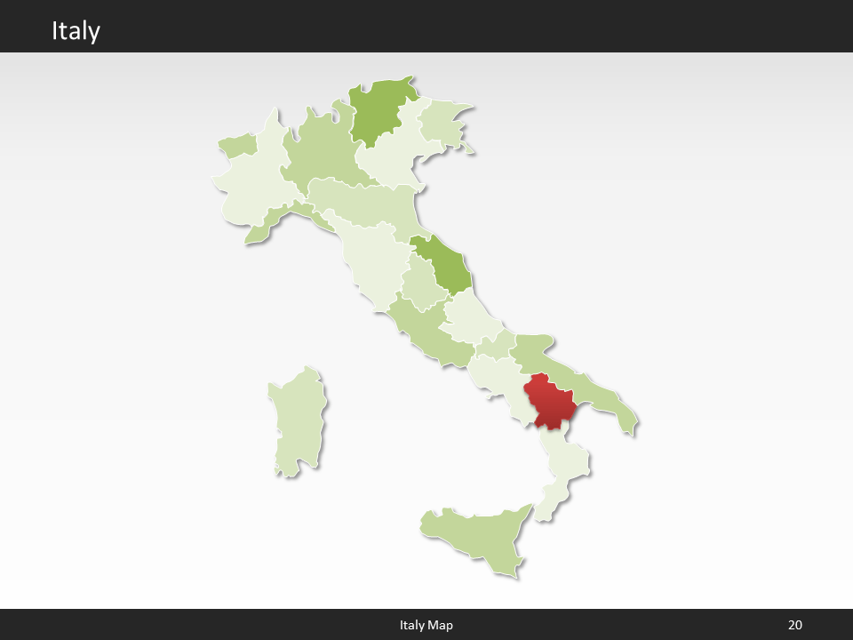 powerpoint map italy
