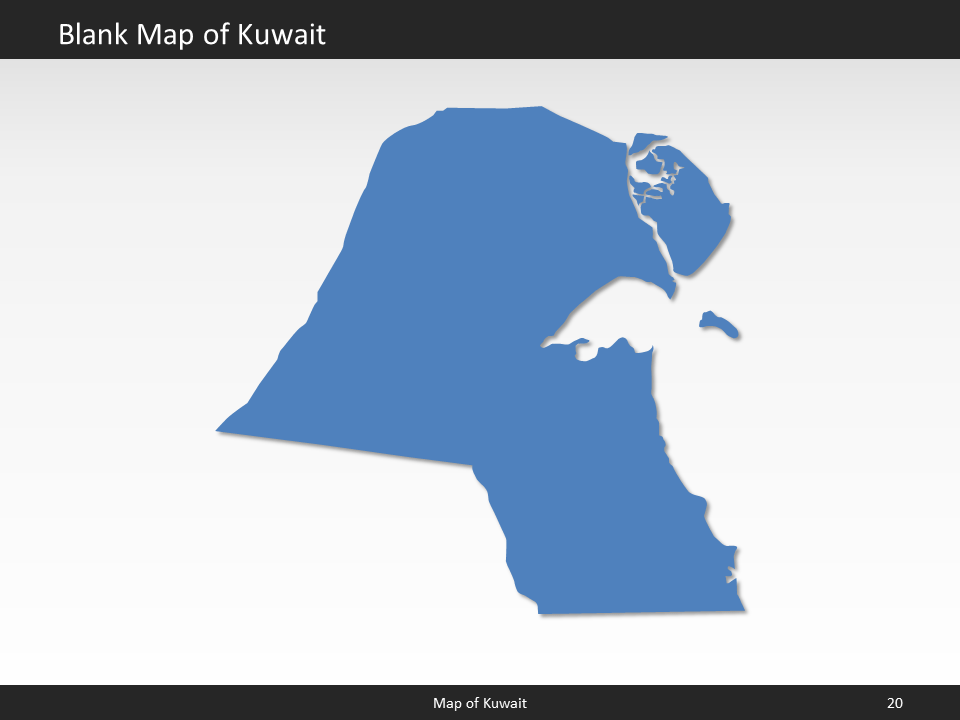 powerpoint map kuwait