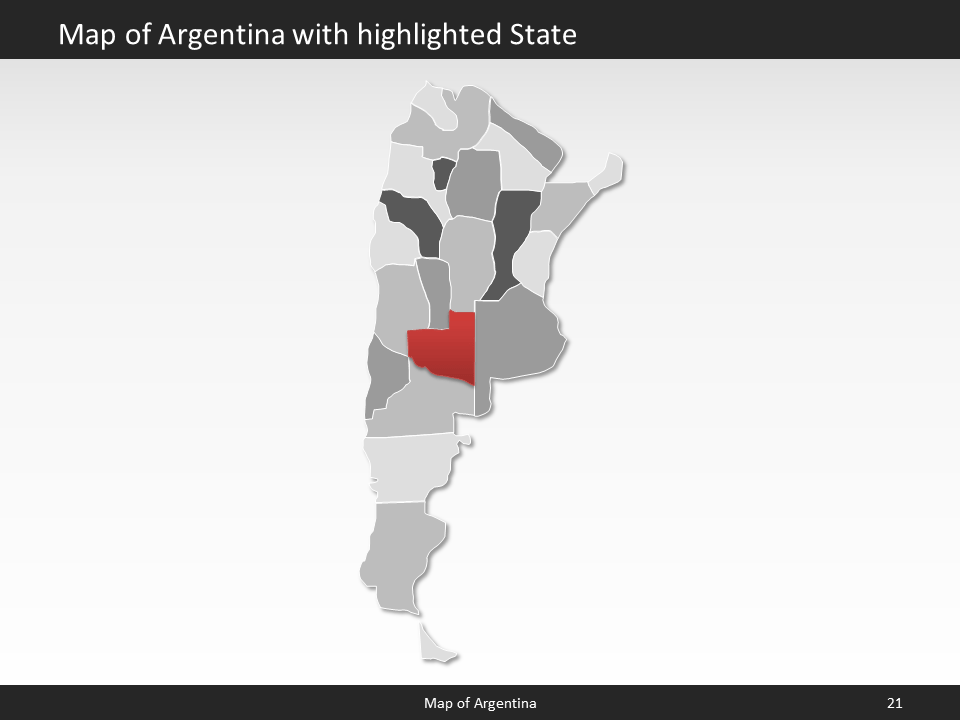 powerpoint map argentina