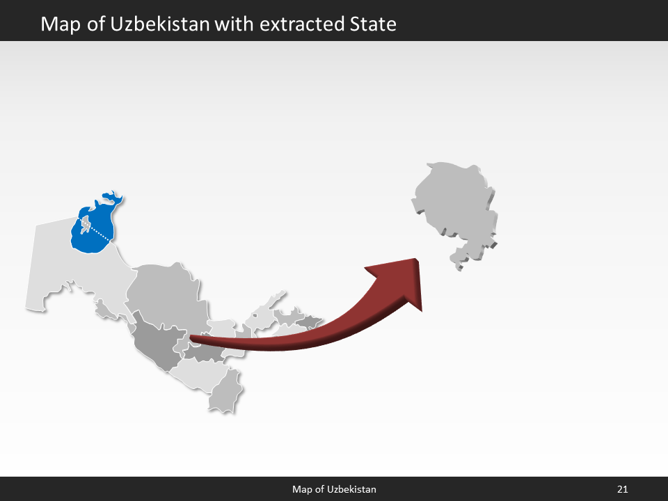 powerpoint map uzbekistan