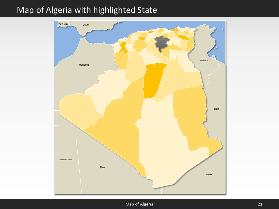 powerpoint map algeria